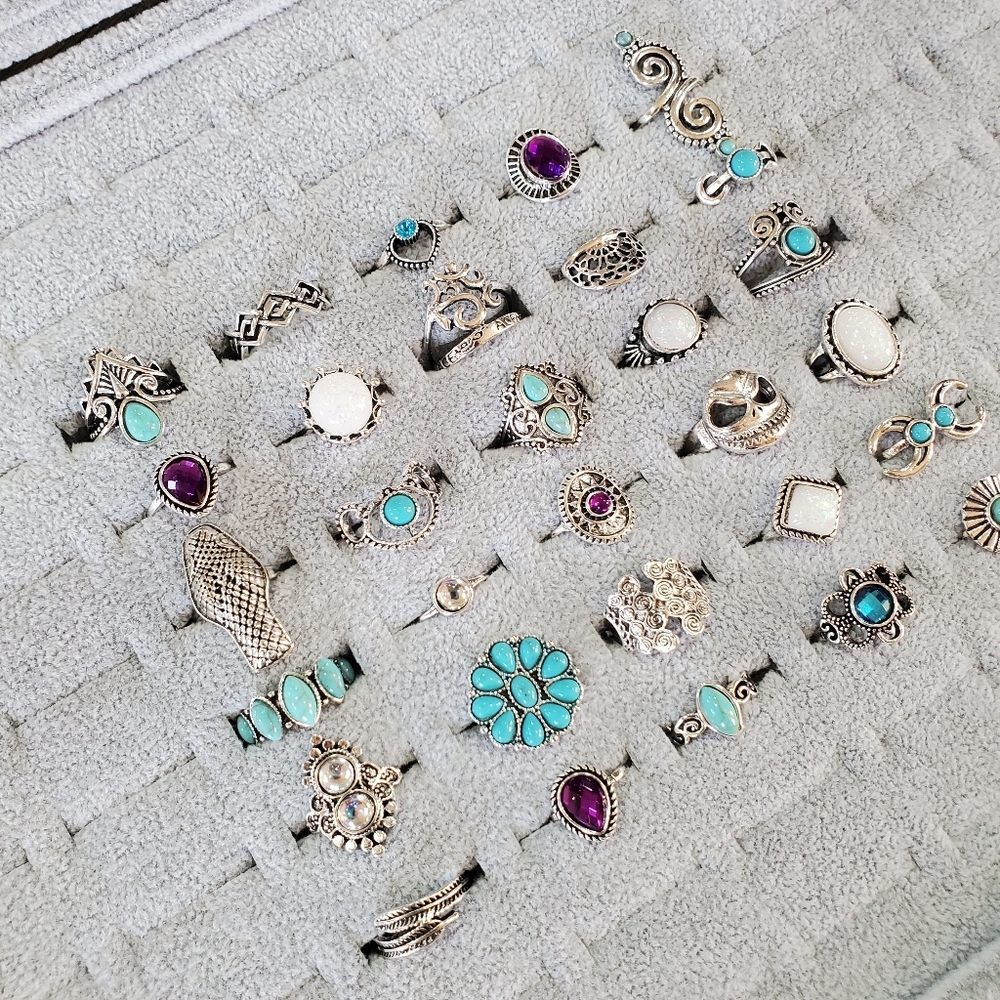 30 Pcs Boho Rings